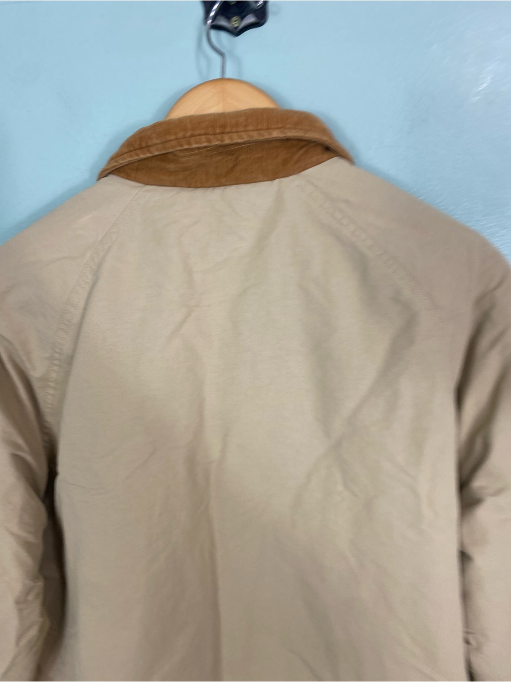 Found Fisherman Jacket Barn Brown Beige Small — image 6 of 7